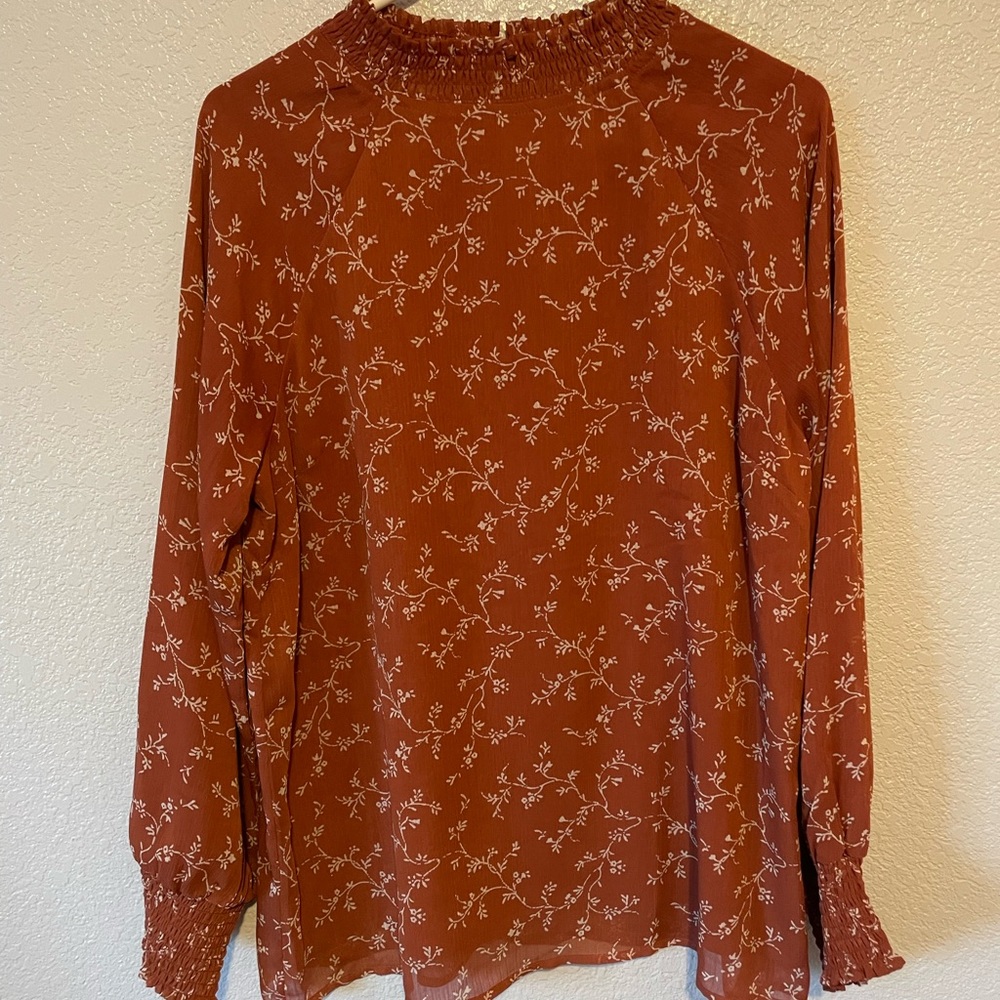 Bohme Floral Blouse - Rust